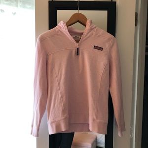 PINK VINEYARD VINES 1/4 ZIP PULLOVER - Shep Shirt